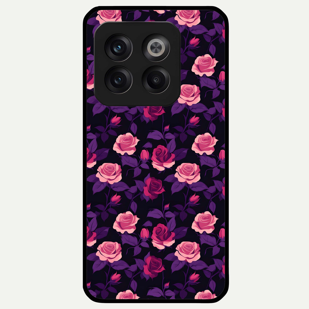  Rose Garden Twilight Glass Case For OnePlus 10T back cover – full design glossy printed glass finish