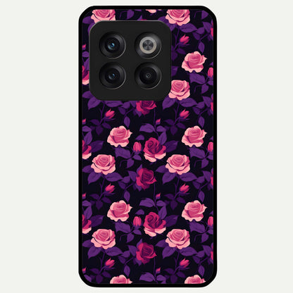  Rose Garden Twilight Glass Case For OnePlus 10T back cover – full design glossy printed glass finish