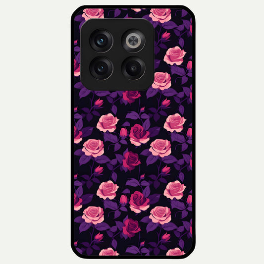  Rose Garden Twilight Glass Case For OnePlus 10T back cover – full design glossy printed glass finish
