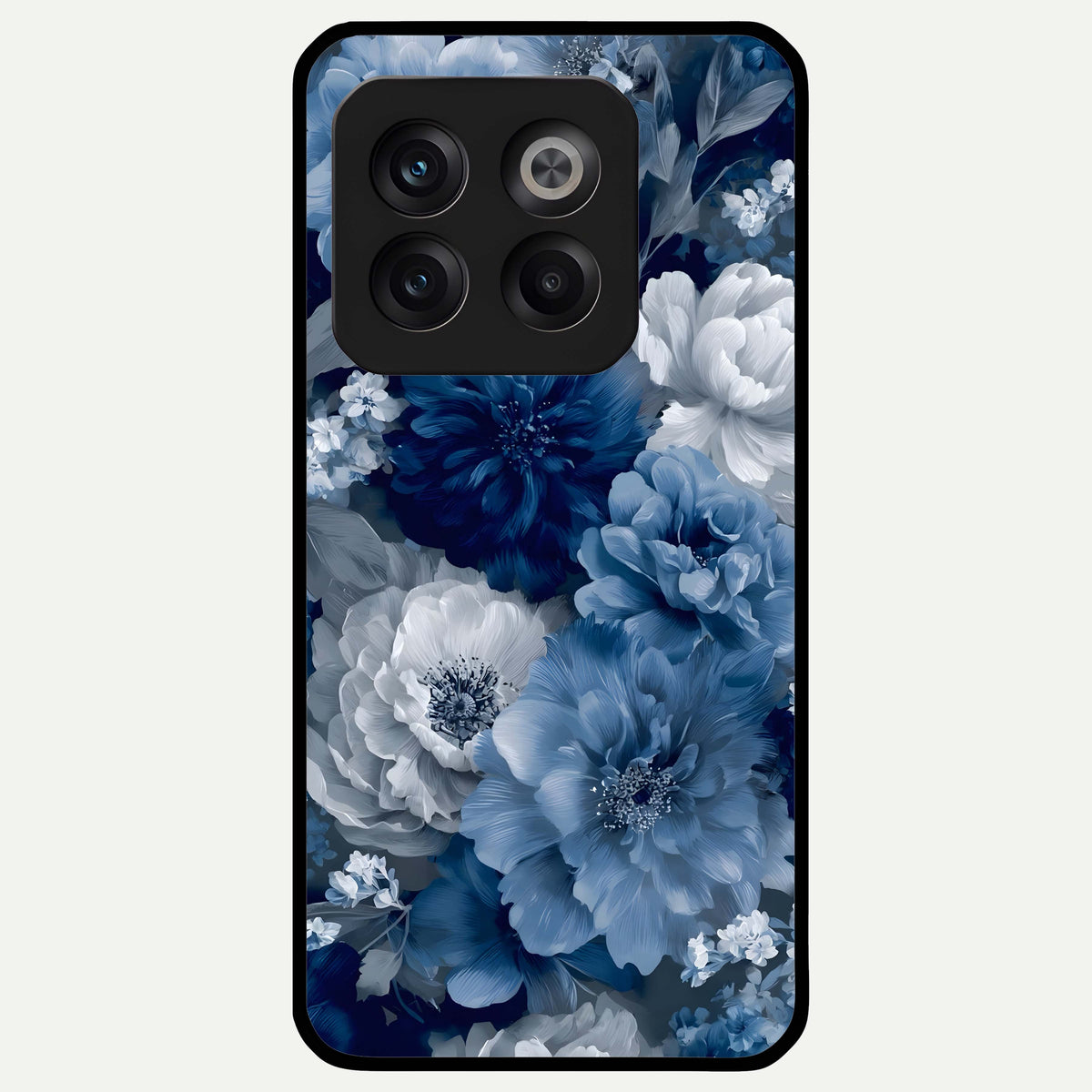  Royal Bloom Garden Glass Case For OnePlus 10T back cover – full design glossy printed glass finish