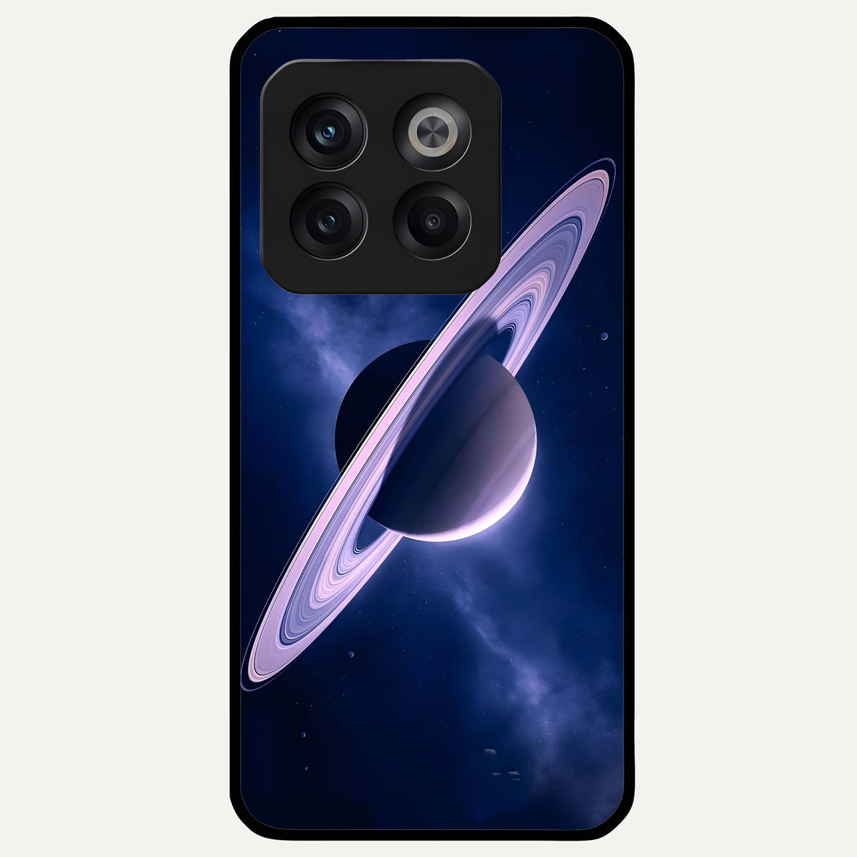  Saturn Ring Mystique Glass Case For OnePlus 10T back cover – full design glossy printed glass finish