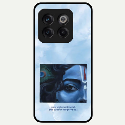  Spiritual Krishna Glass Case For OnePlus 10T back cover – full design glossy printed glass finish