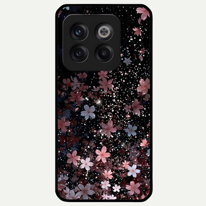 Starlit Flower Dreams Glass Case For OnePlus 10T back cover – full design glossy printed glass finish