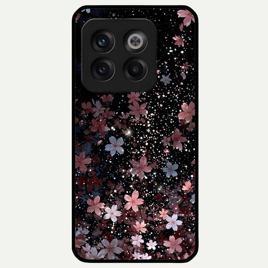  Starlit Flower Dreams Glass Case For OnePlus 10T back cover – full design glossy printed glass finish