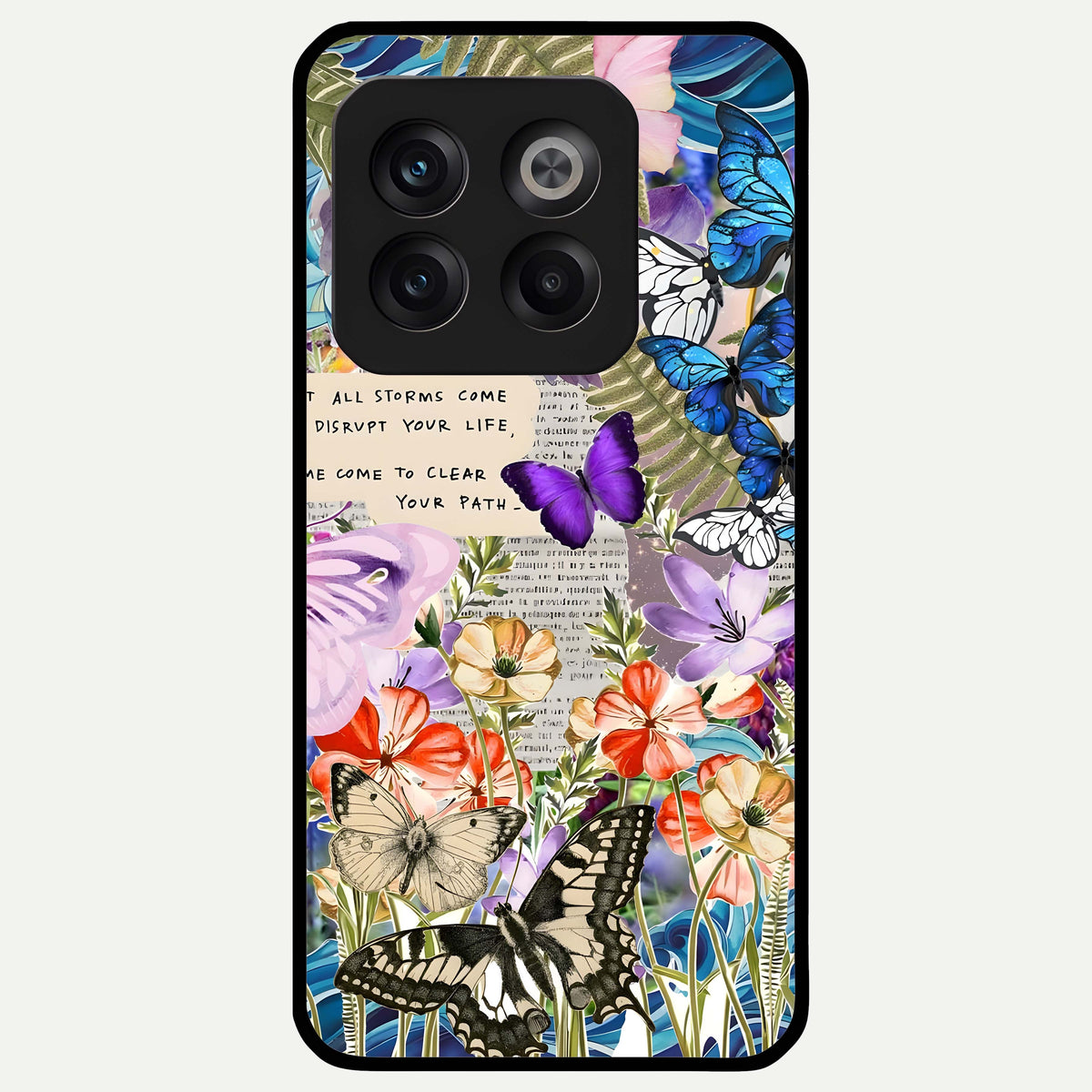  Storm Path Bloom Glass Case For OnePlus 10T back cover – full design glossy printed glass finish