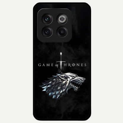  Throne Wolf Legacy Glass Case For OnePlus 10T back cover – full design glossy printed glass finish