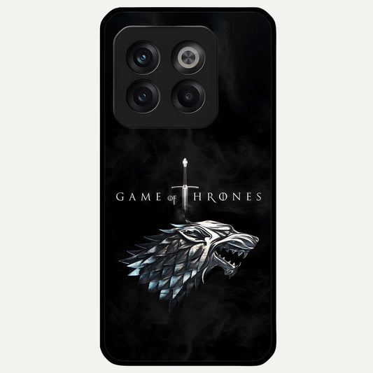  Throne Wolf Legacy Glass Case For OnePlus 10T back cover – full design glossy printed glass finish