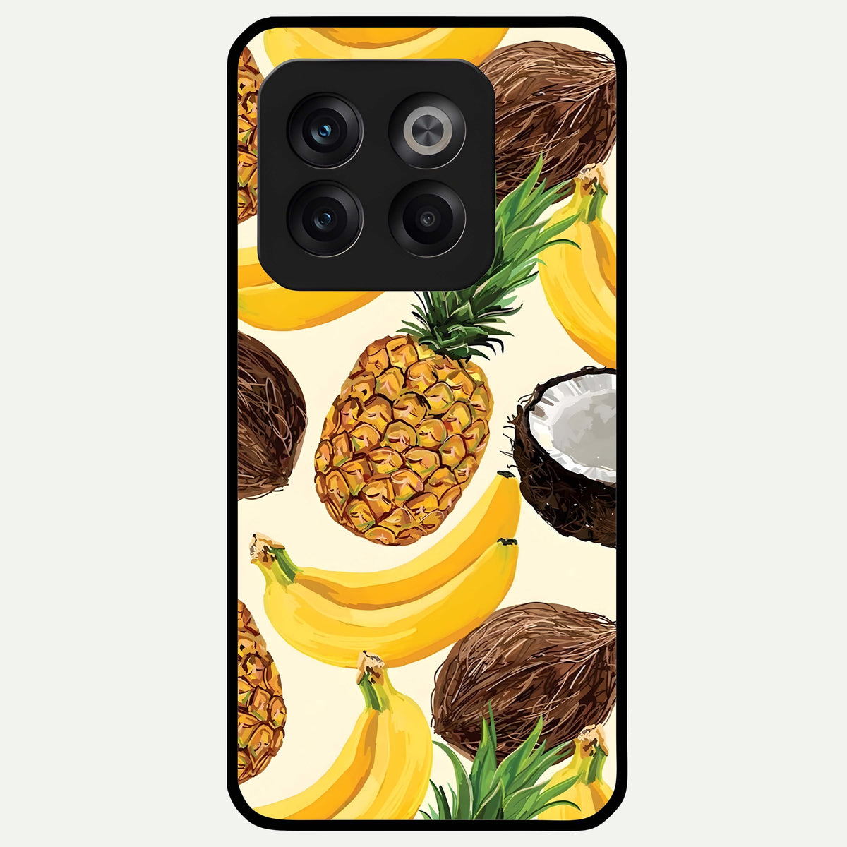  Tropical Fruit Mood Glass Case For OnePlus 10T back cover – full design glossy printed glass finish
