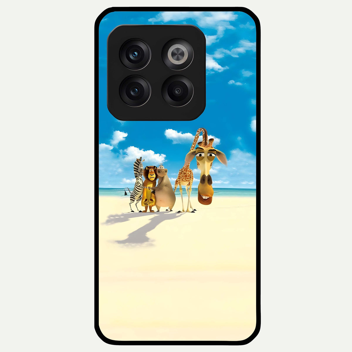  Tropical Fun Squad Glass Case For OnePlus 10T back cover – full design glossy printed glass finish