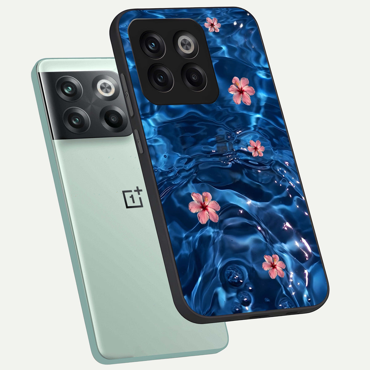  Bloom Thread Art phone case For OnePlus 10T showing premium glass back cover with detailed artwork