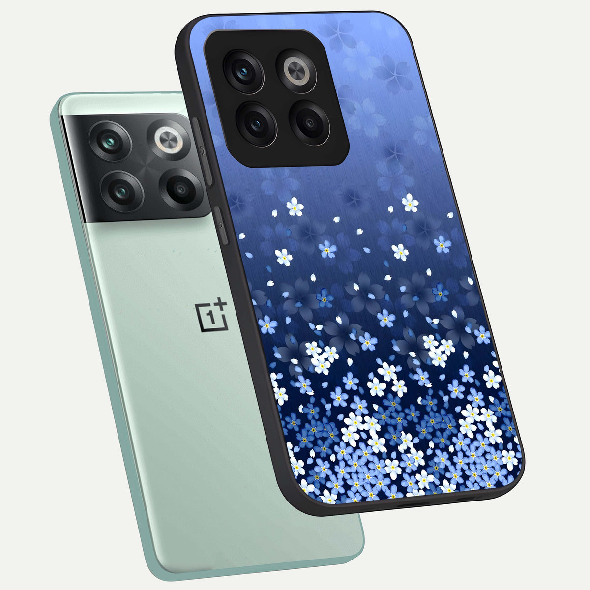  Blue Starry phone case For OnePlus 10T showing premium glass back cover with detailed artwork