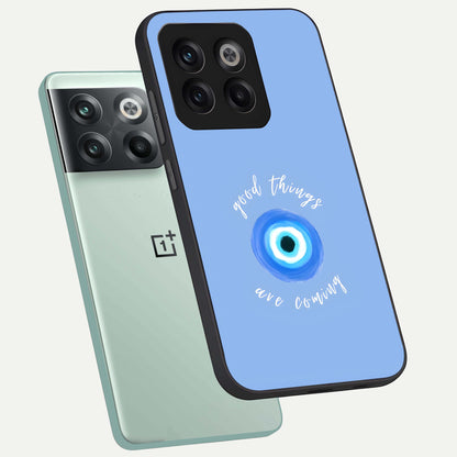  Bright Future Ahead phone case For OnePlus 10T showing premium glass back cover with detailed artwork