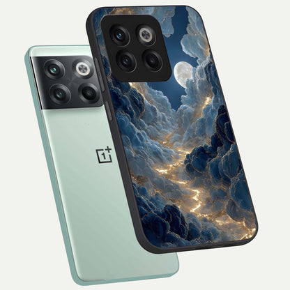  Celestial Cloud Road phone case For OnePlus 10T showing premium glass back cover with detailed artwork