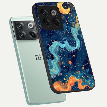  Celestial Dream Flow phone case For OnePlus 10T showing premium glass back cover with detailed artwork