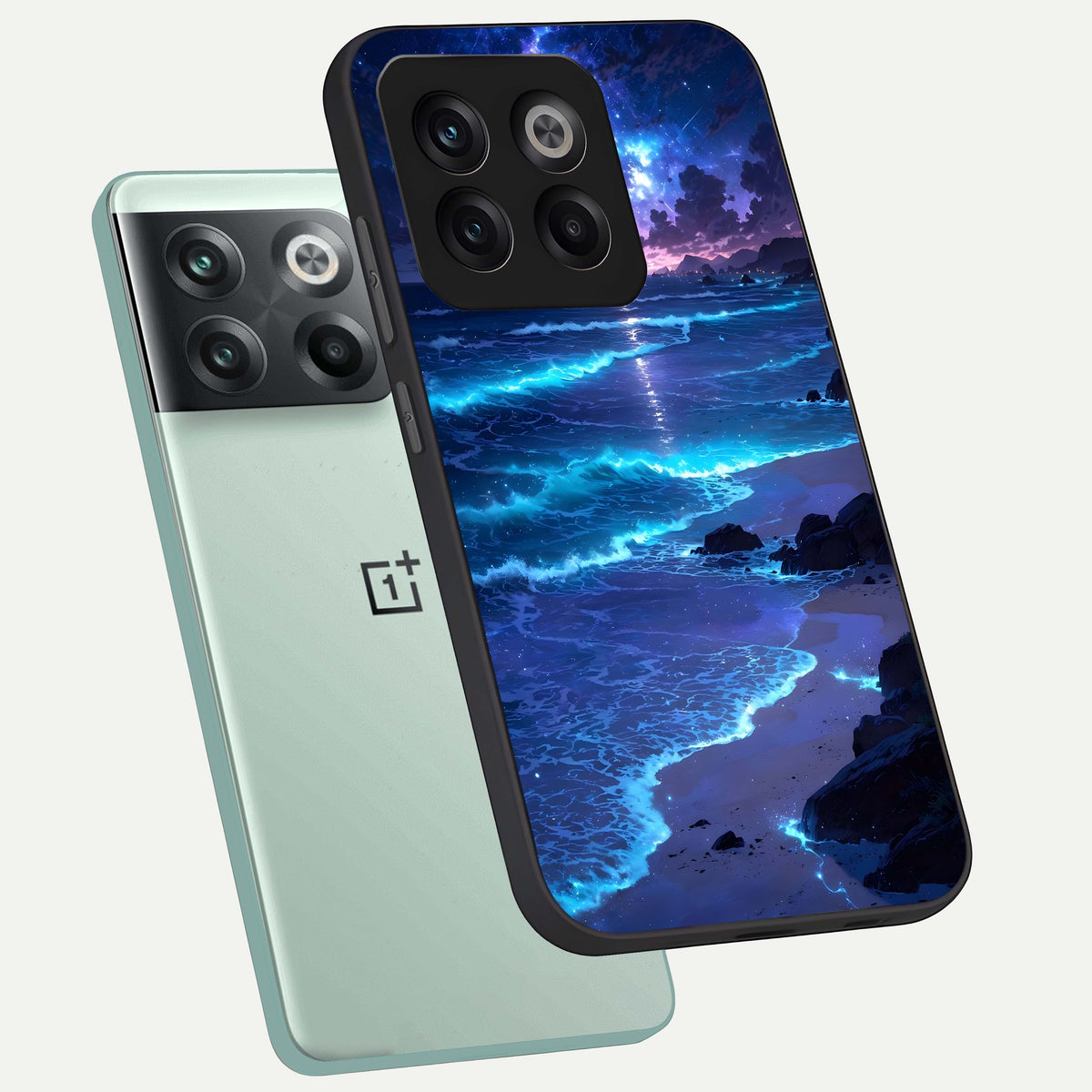  Classic Damn Look phone case For OnePlus 10T showing premium glass back cover with detailed artwork