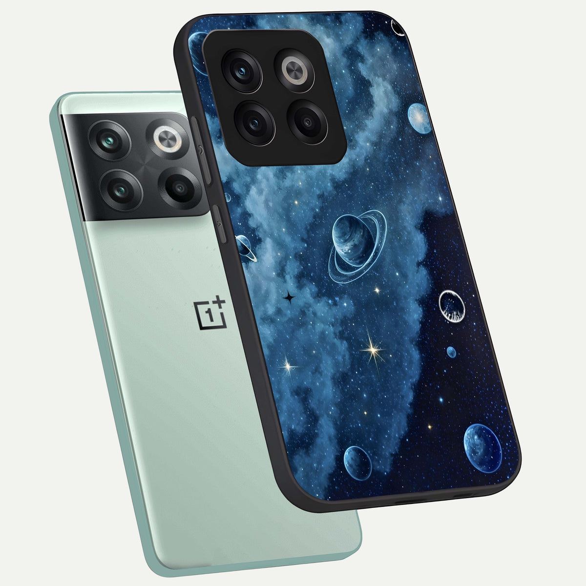  Galaxy Dream Space phone case For OnePlus 10T showing premium glass back cover with detailed artwork