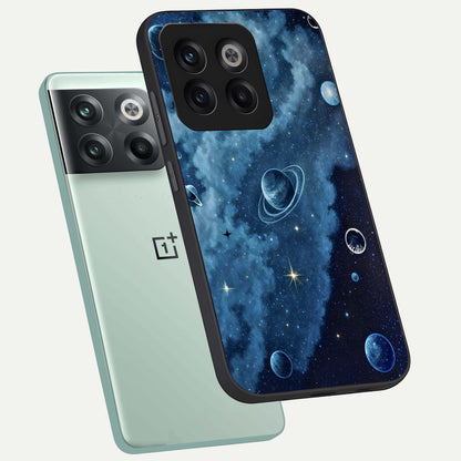  Galaxy Dream Space phone case For OnePlus 10T showing premium glass back cover with detailed artwork