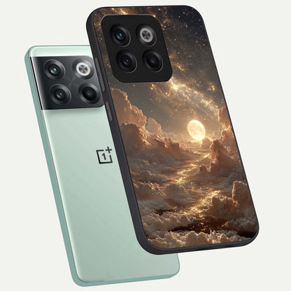  Golden Sky Dream phone case For OnePlus 10T showing premium glass back cover with detailed artwork