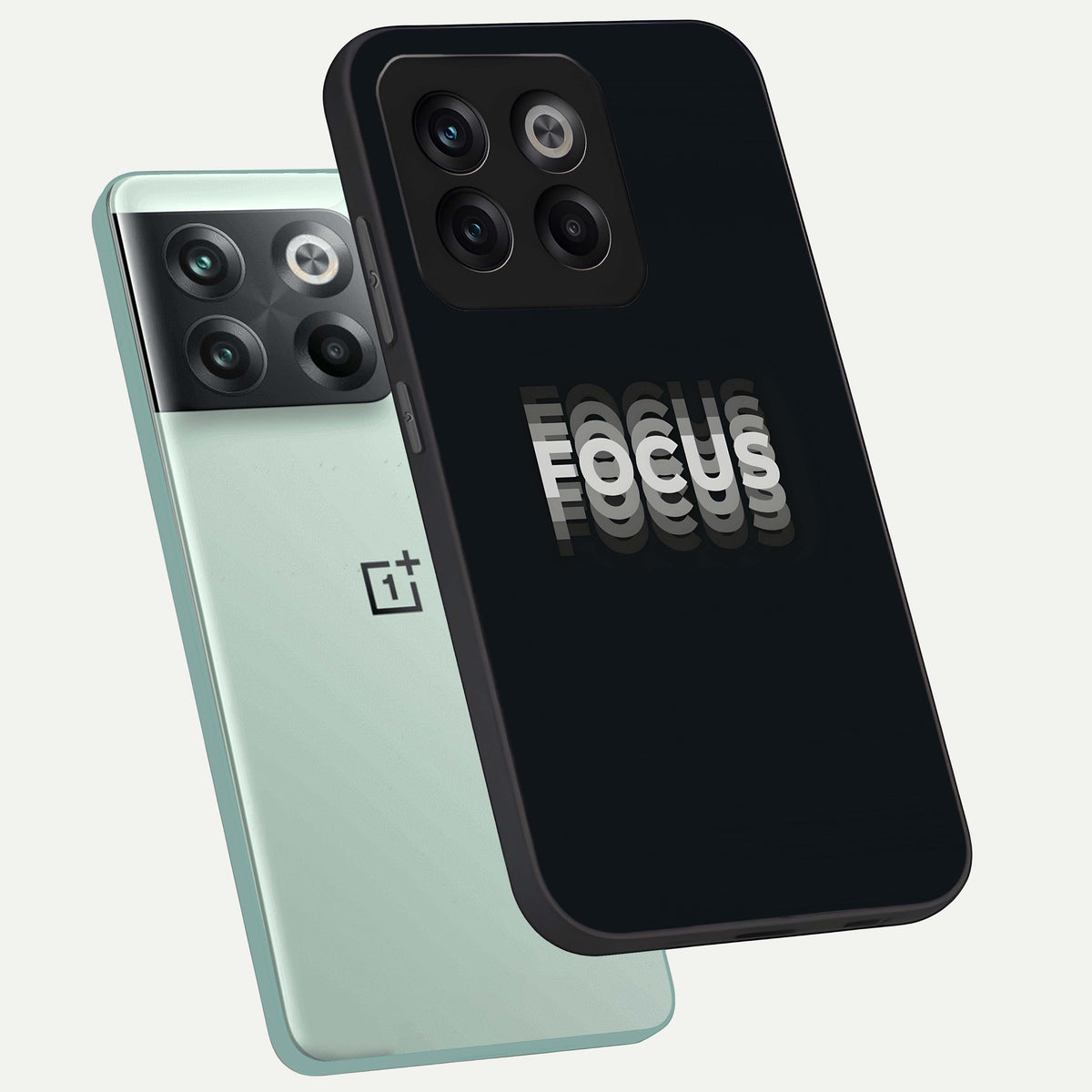  Mono Focus Vision phone case For OnePlus 10T showing premium glass back cover with detailed artwork