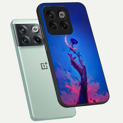  Mystic Hand phone case For OnePlus 10T showing premium glass back cover with detailed artwork