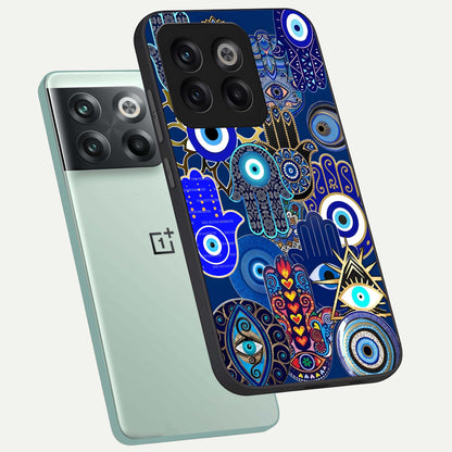  Mystic Palm Guard phone case For OnePlus 10T showing premium glass back cover with detailed artwork
