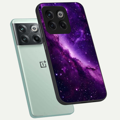  Purple Shade Sky phone case For OnePlus 10T showing premium glass back cover with detailed artwork