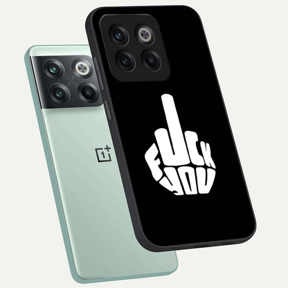  Rebel Mode On phone case For OnePlus 10T showing premium glass back cover with detailed artwork