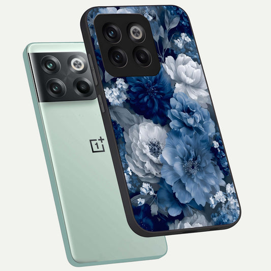  Royal Bloom Garden phone case For OnePlus 10T showing premium glass back cover with detailed artwork
