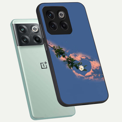  Sky Under Tree phone case For OnePlus 10T showing premium glass back cover with detailed artwork