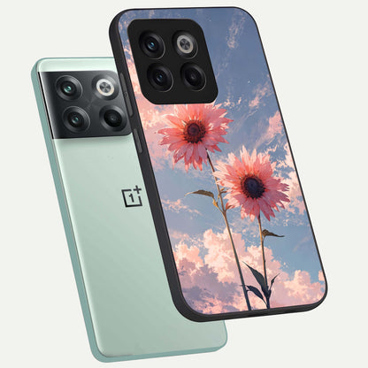  Sun Moon Balance phone case For OnePlus 10T showing premium glass back cover with detailed artwork