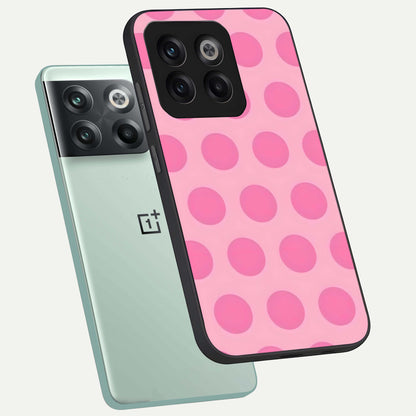  Sweet Dot Dreams phone case For OnePlus 10T showing premium glass back cover with detailed artwork