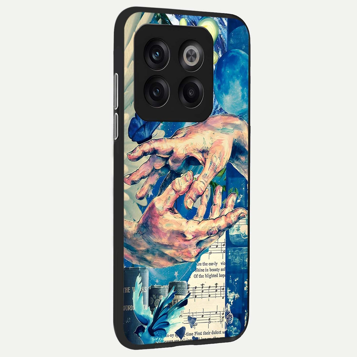  Aesthetic Divider back cover For OnePlus 10T slim fit glass case with vibrant aesthetic design
