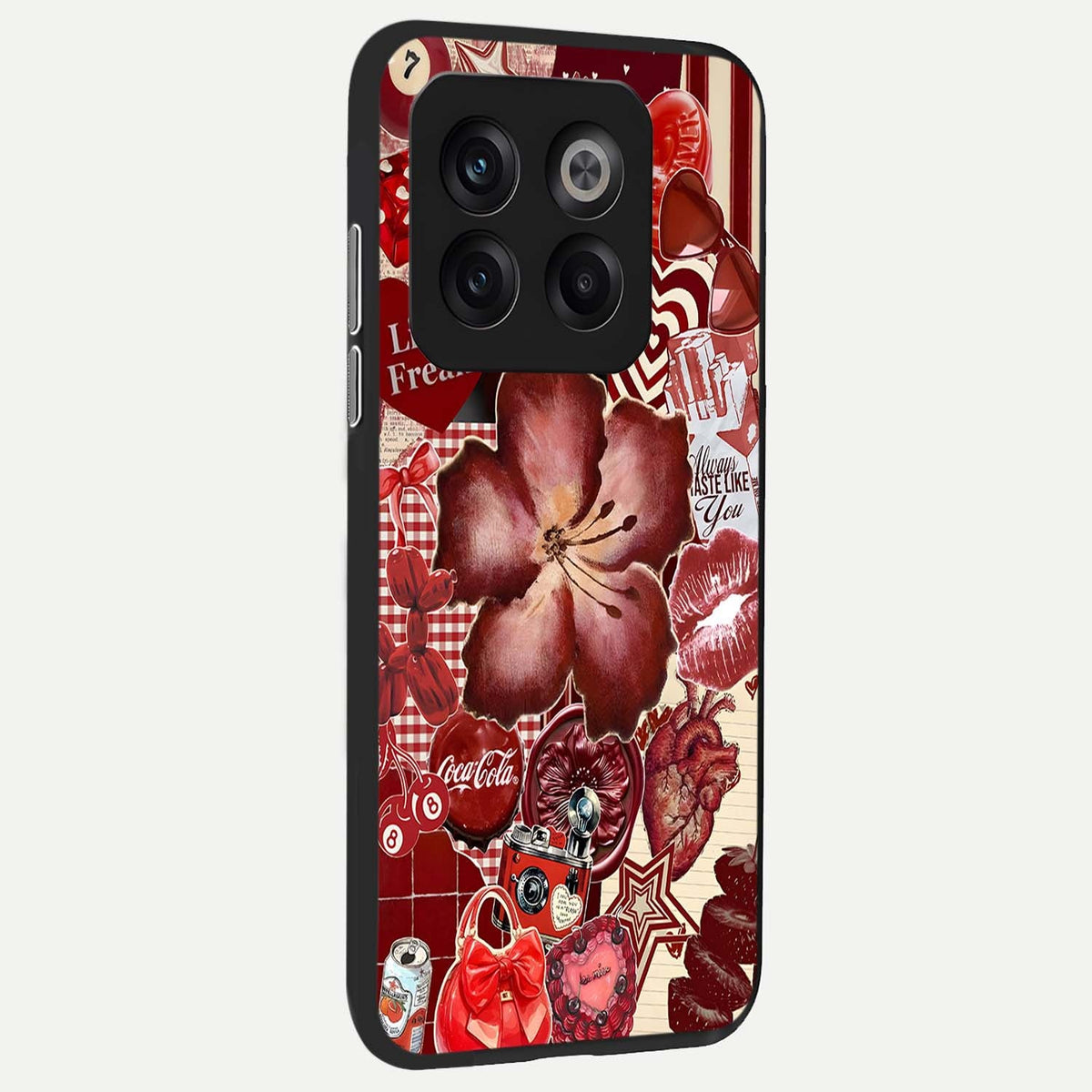  Aesthetic Little Freak back cover For OnePlus 10T slim fit glass case with vibrant aesthetic design