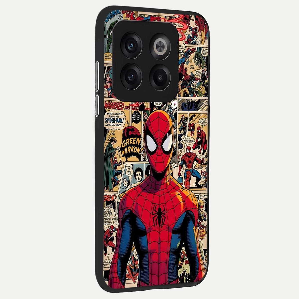  Aesthetic Spider back cover For OnePlus 10T slim fit glass case with vibrant aesthetic design
