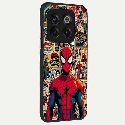  Aesthetic Spider back cover For OnePlus 10T slim fit glass case with vibrant aesthetic design