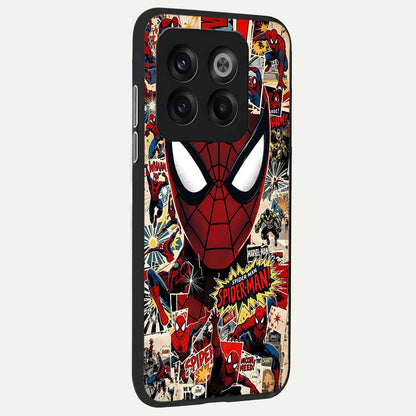  Aesthetic Wonder Spider back cover For OnePlus 10T slim fit glass case with vibrant aesthetic design