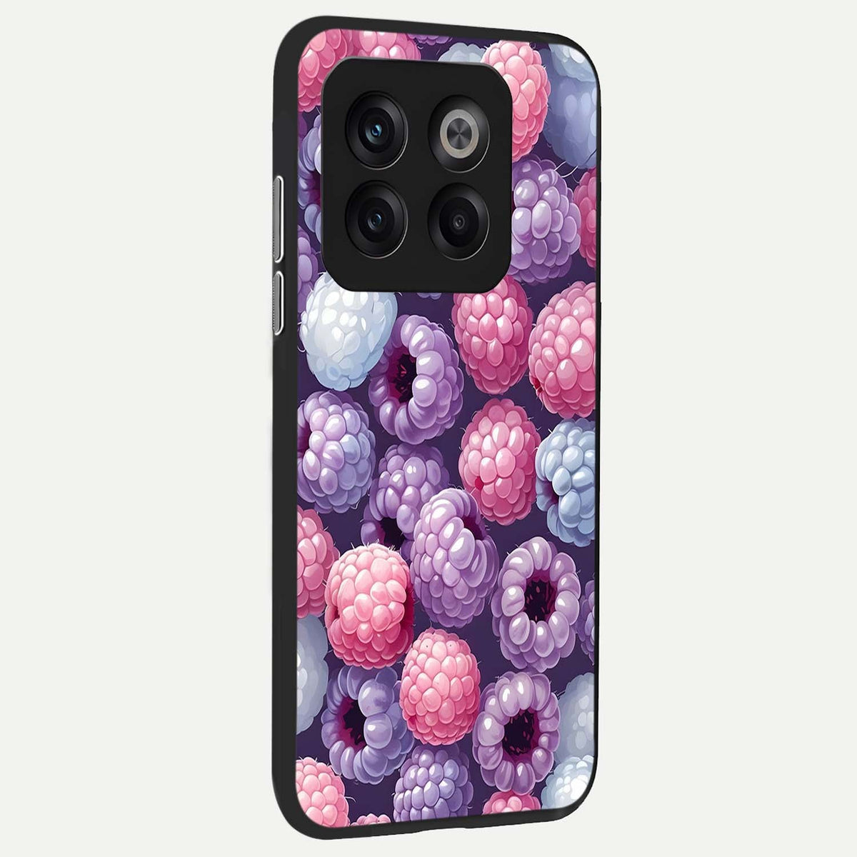  Berry Candy Pop back cover For OnePlus 10T slim fit glass case with vibrant aesthetic design
