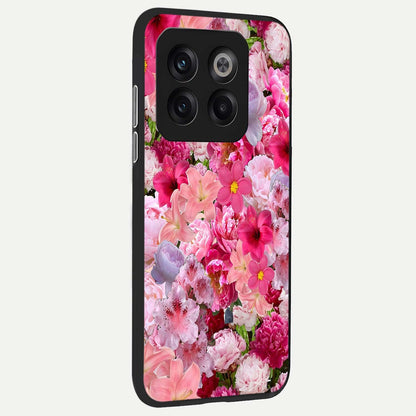  Bloom Crush Fantasy back cover For OnePlus 10T slim fit glass case with vibrant aesthetic design