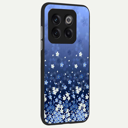  Blue Starry back cover For OnePlus 10T slim fit glass case with vibrant aesthetic design