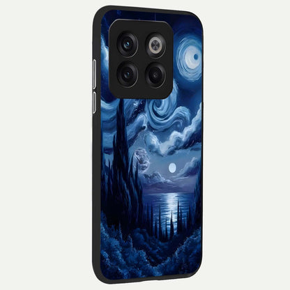  Celestial Dream Van Gogh back cover For OnePlus 10T slim fit glass case with vibrant aesthetic design