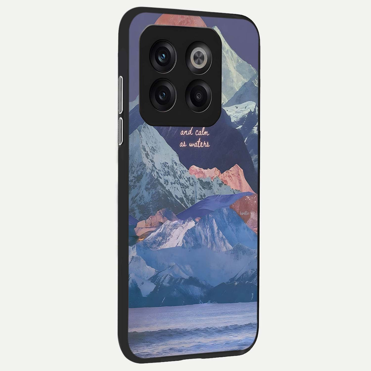  Celestial Mountain Calm back cover For OnePlus 10T slim fit glass case with vibrant aesthetic design