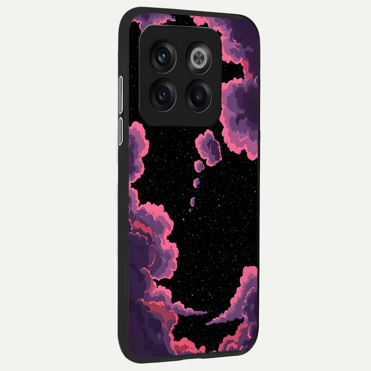  Cosmic Cloud Journey back cover For OnePlus 10T slim fit glass case with vibrant aesthetic design