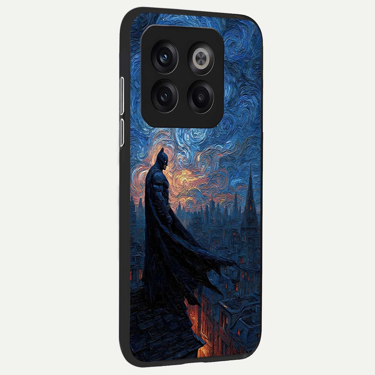  Dark Knight Dusk back cover For OnePlus 10T slim fit glass case with vibrant aesthetic design