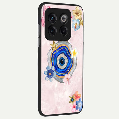  Divine Aura Bloom back cover For OnePlus 10T slim fit glass case with vibrant aesthetic design