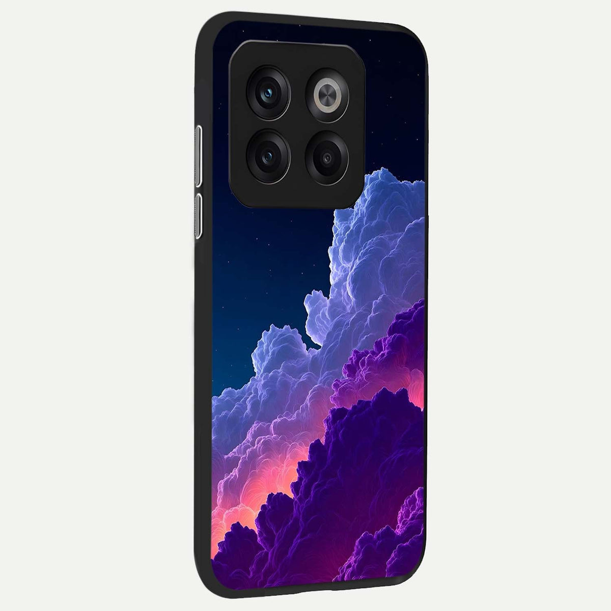  Dreamy Cloud Skies back cover For OnePlus 10T slim fit glass case with vibrant aesthetic design