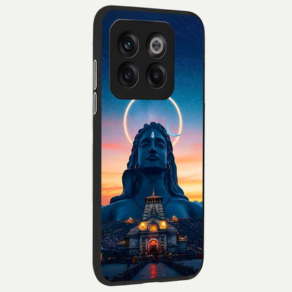  Eternal Shiva Aura back cover For OnePlus 10T slim fit glass case with vibrant aesthetic design