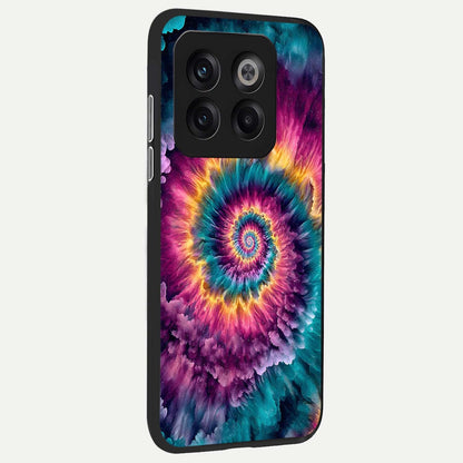  Galactic Spiral Burst back cover For OnePlus 10T slim fit glass case with vibrant aesthetic design