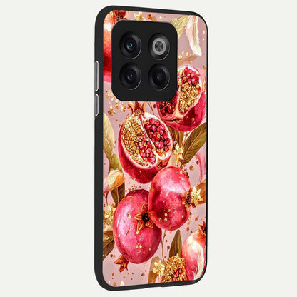  Golden Bloom Glow back cover For OnePlus 10T slim fit glass case with vibrant aesthetic design