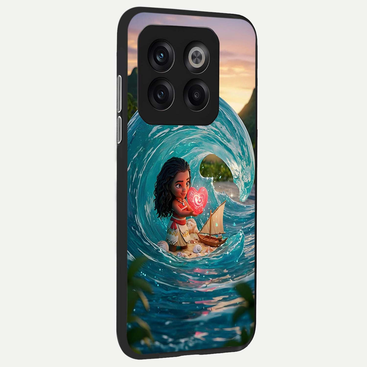  Heart of Ocean back cover For OnePlus 10T slim fit glass case with vibrant aesthetic design