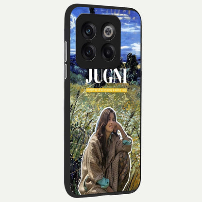  Jugni Soul Vibes back cover For OnePlus 10T slim fit glass case with vibrant aesthetic design